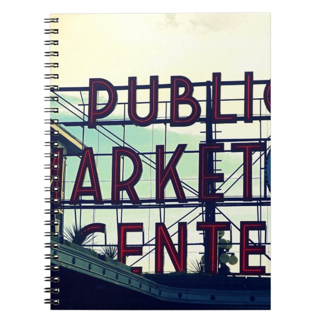 Seattles Pikes Place Market Anteckningsbok (Framsidan)