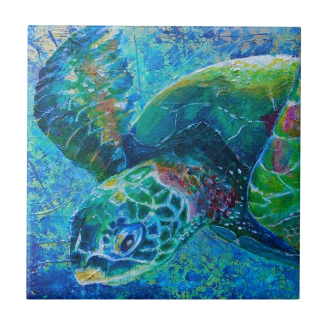 SeaTurtle Kakelplatta (Framsidan)