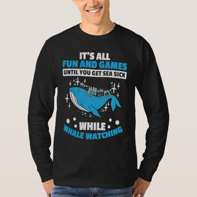 Seaworld Cetacean Orca Whale Watching T Shirt (Framsida)