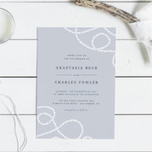 Seaworthy bröllopsinbjudan | Foder