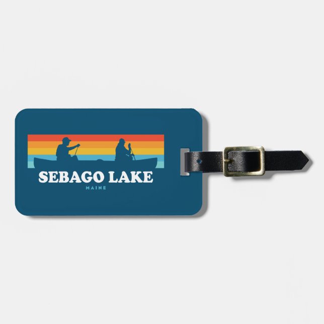 Sebago Sjö Maine Canoe Bagagebricka (Horisontell Framsida)
