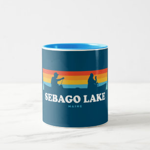 Sebago Sjö Maine Canoe Två-Tonad Mugg