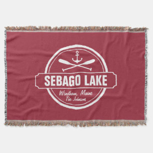 SEBAGO SJÖ MAINE PERSONLIG TOWN AND NAMN FILT
