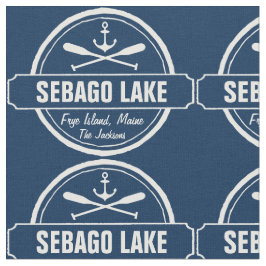 Sebago Town och namn för sjöMaine personlig Tyg