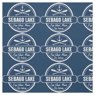 Sebago Town och namn för sjöMaine personlig Tyg