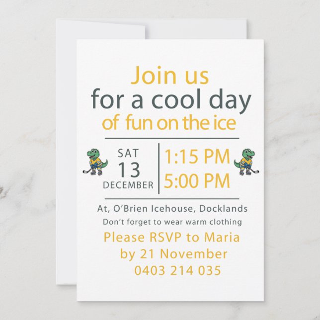 Sebastian Birthday 7th  Inbjudningar (Baksida)