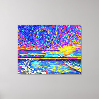 Sebastian Inlet Cotton Candy Himmel Canvastryck