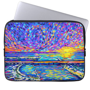 Sebastian Inlet Cotton Candy Himmel Laptop Fodral