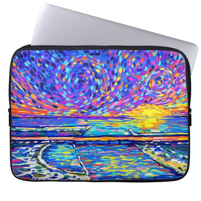 Sebastian Inlet Cotton Candy Himmel Laptop Fodral (Framsidan)