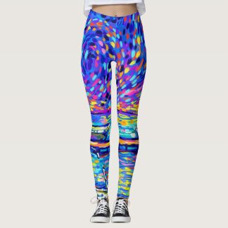 Sebastian Inlet Cotton Candy Himmel Leggings