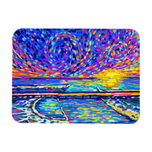 Sebastian Inlet Cotton Candy Himmel Magnet