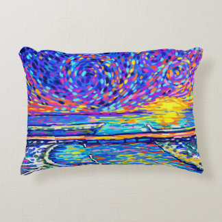 Sebastian Inlet Cotton Candy Himmel Prydnadskudde