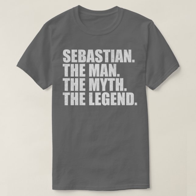 Sebastian Namn Sebastian given namn T Shirt (Design framsida)