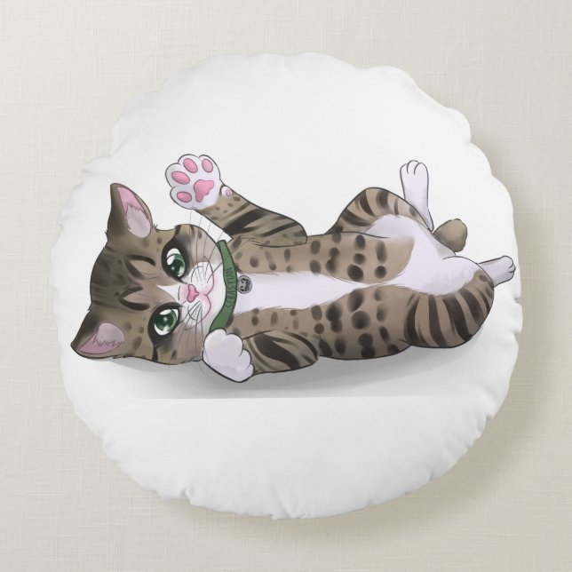 Sebastian Round Pillow Rund Kudde (Framsidan)