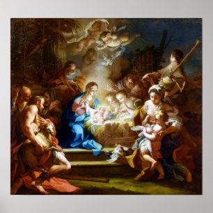 Sebastiano Conca "Adoration of the Shepherds" Poster