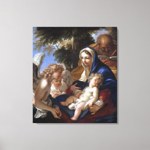 Sebastiano Ricci, Heligan med Änglar Canvastryck