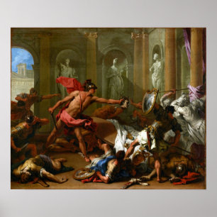 Sebastiano Ricci Perseus som konfronterar Phineus Poster