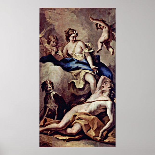 Sebastiano Ricci - Selene och Endymion Poster (Framsidan)
