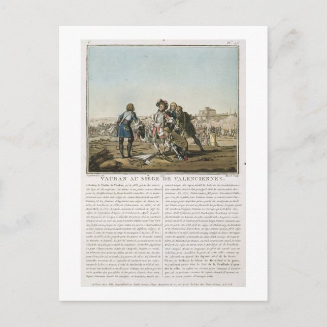 Sebastien le Prestre de Vauban (1633-1707) vid Vykort (Framsida)