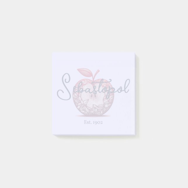 Sebastopol California Gravenstein Apple Fair Post-it Block (Framsida)