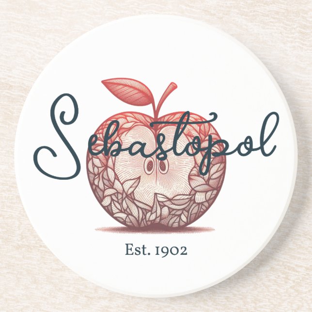 Sebastopol California Gravenstein Apple Fair Underlägg (Framsidan)