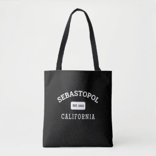 Sebastopol California Sonoma Apple Classic Black Tygkasse