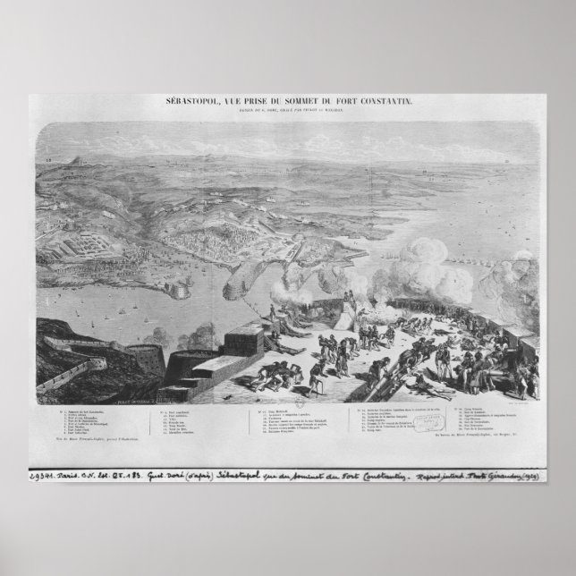 Sebastopol från Fort Constantin Poster (Framsidan)