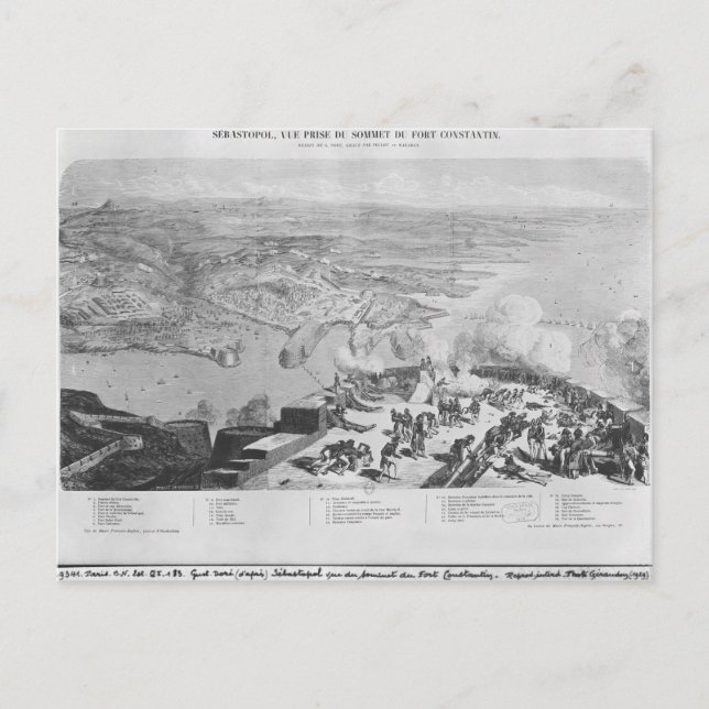 Sebastopol från Fort Constantin Vykort (Framsida)