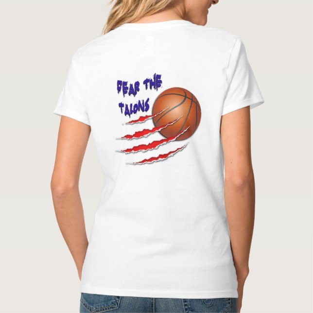 SEBC-skräck den TalonsdamV-nacke T-tröja T-shirt (Baksida)