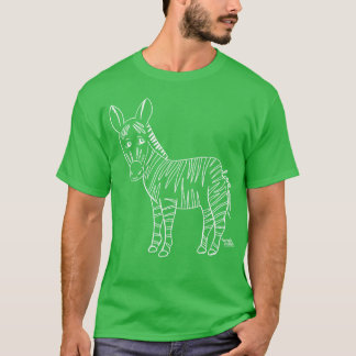 Sebra älskar älskar djur t shirt