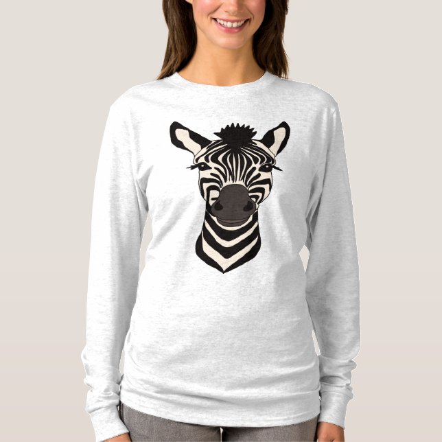 Sebra Ansikte T Shirt (Framsida)