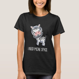 Sebra Astronaut Ränder Afrikanskt Djur Jag Behöve T Shirt
