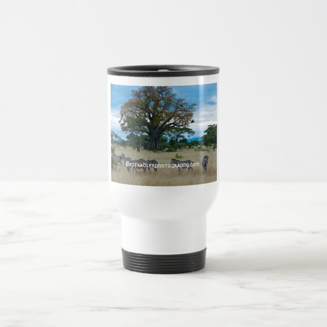 Sebra- & Baobabträdtravel mug Resemugg (Center)