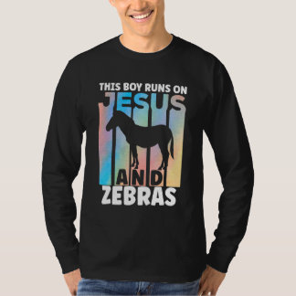 Sebra-dräkt för Sebra-älskare för pojkar T Shirt