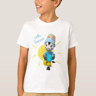 Sebra för pojke för ZOU hejsommar förtjusande T Shirt