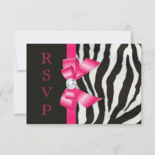 Sebra Hetrosa Rosett RSVP OSA Kort