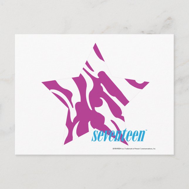 Sebra Lila 4 Vykort (Framsida)