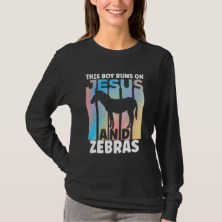 Sebra Outfit för Sebra Älskare för Pojkar T Shirt