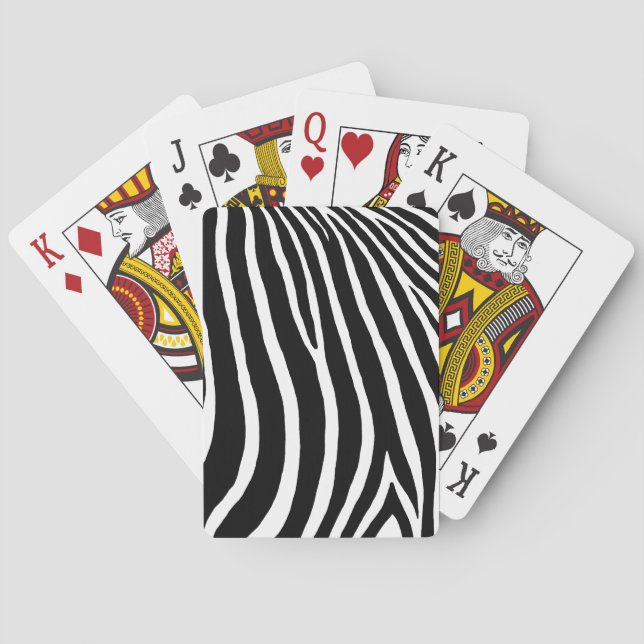 Sebra Ränder  Casinokort (Baksidan)