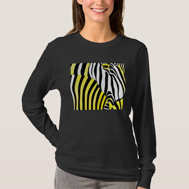 Sebra Ränder T Shirt (Framsida)