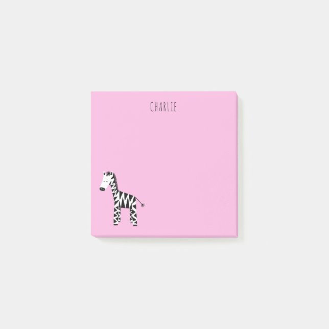 Sebra rosa post-it block (Framsida)