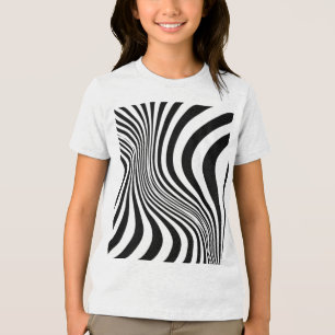 Sebra Skrymt Tryck Textur Mönster T Shirt