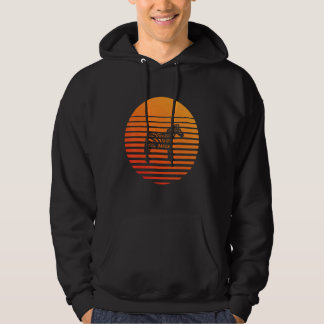 Sebra skuggsilhuett framför en sol hoodie