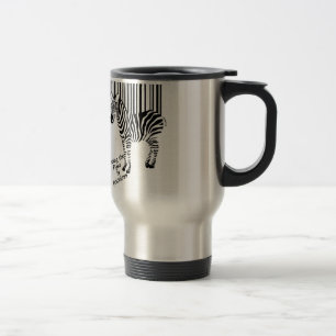 Sebra som segrar slagsmåltravel mug resemugg