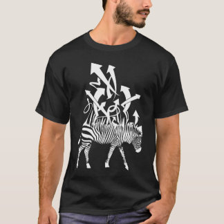 Sebra-vit-för-mörk-skjortor T-shirt