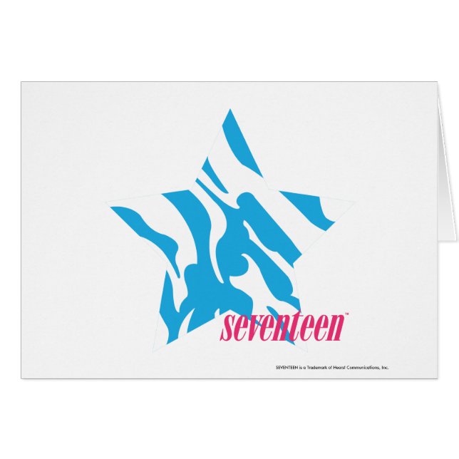 SebraAqua 3 Hälsningskort (Framsidan Horizontal)