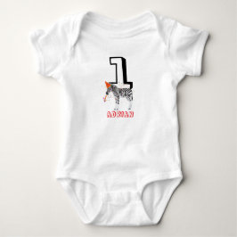 Sebrafest - Djur Födelsedagsfest Bebis Ålder T Shirt