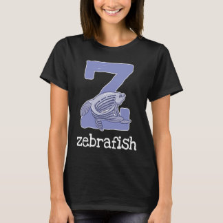 Sebrafisk Alfabet Bokstav Fisk Barn T Shirt