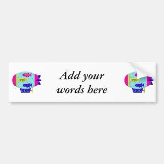 Sebrafisk i en Zeppelin Bildekal