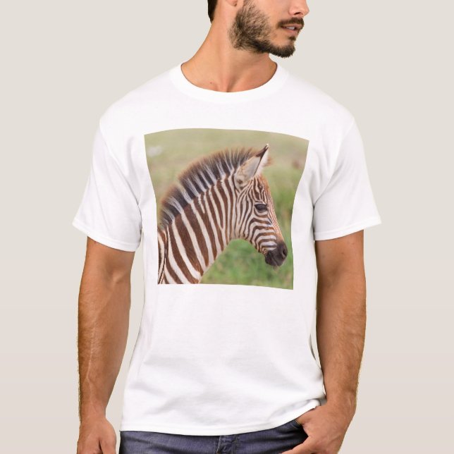 Sebrafö foal huvud, Tanzania T Shirt (Framsida)